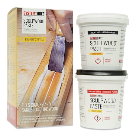 System Three Resins SculpWood Paste, Quart Kit 1610K16